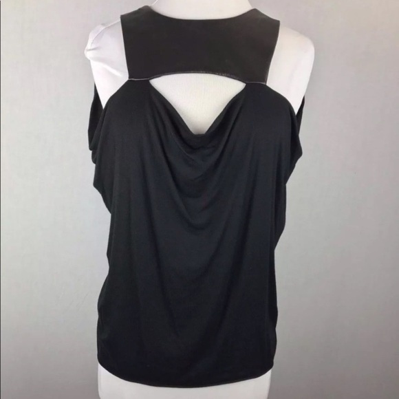 Cut25 by Yigal Azrouel leather cutout  top - Picture 1 of 4